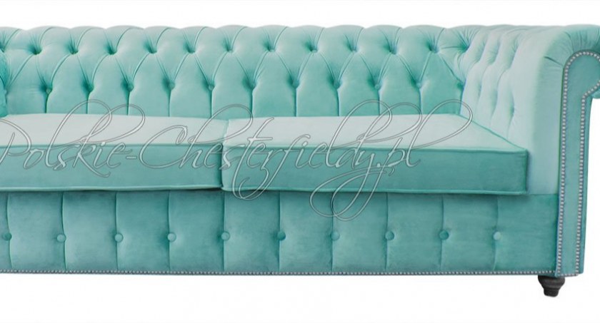 Kanapa pikowana w stylu chesterfield