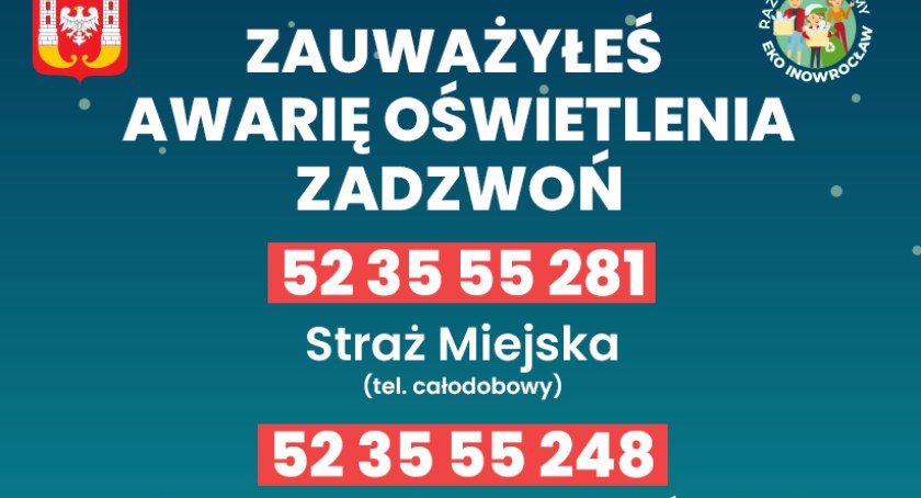Awaria oświetlenia? Zgłoś ją!