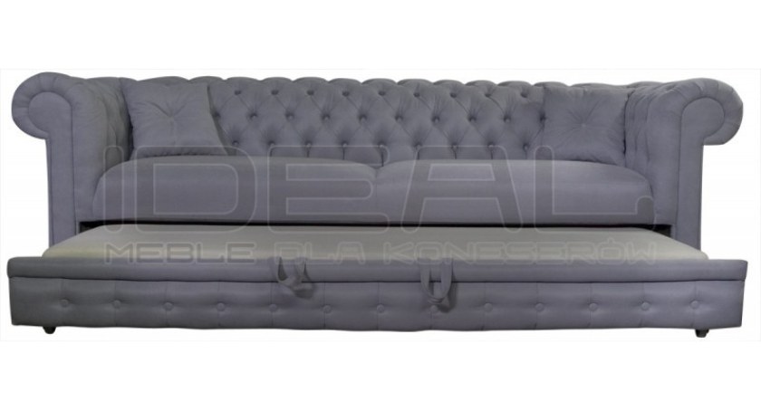 Pikowana sofa rozkładana Ideal Meble