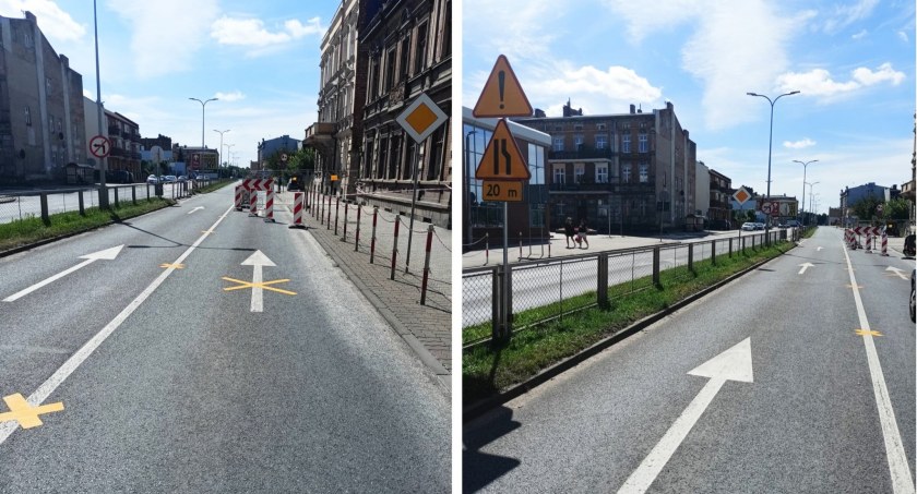 Staszica przejezdna jednym pasem