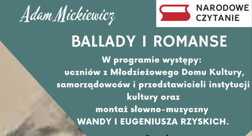 Narodowe Czytanie z balladami i romansami