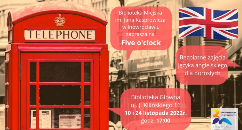 Zajęcia Five o’clock w bibliotece