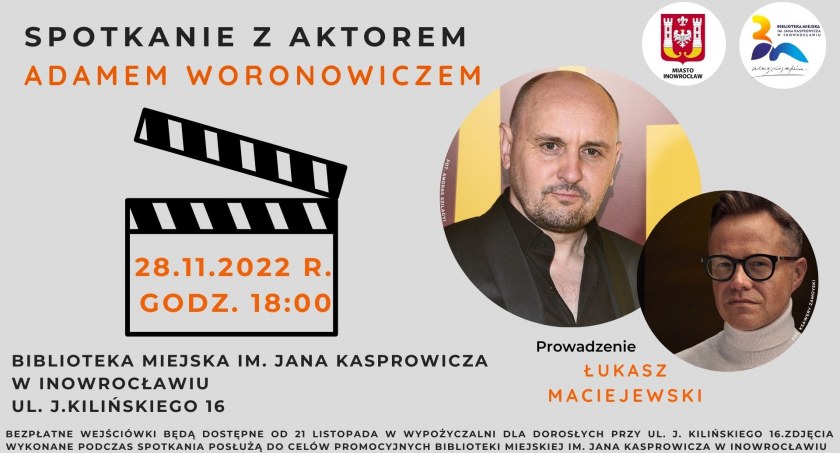Adam Woronowicz będzie gościł w Bibliotece Miejskiej