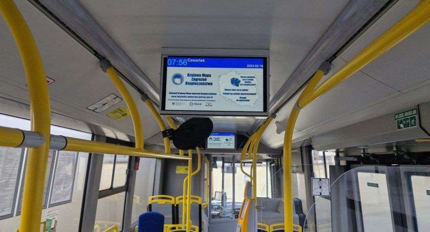 O Krajowej Mapie Zagrożeń Bezpieczeństwa usłyszysz w autobusach miejskich