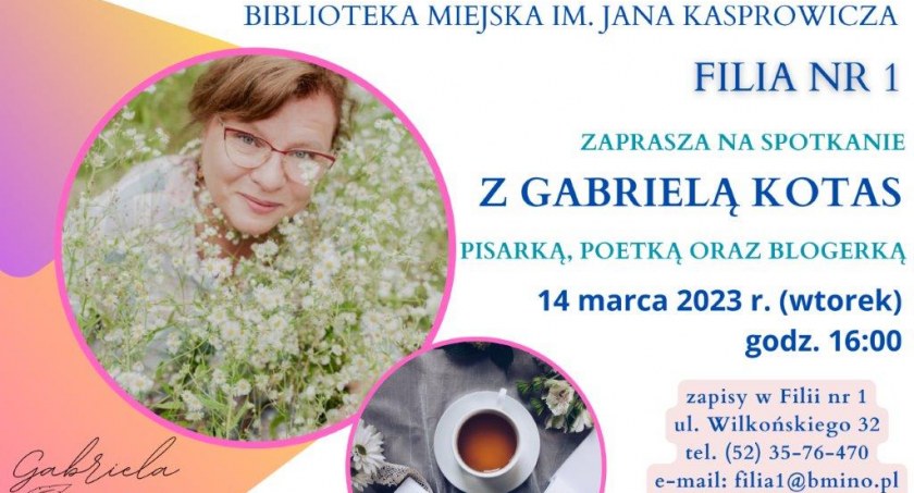 Spotkanie autorskie z Gabrielą Kotas 