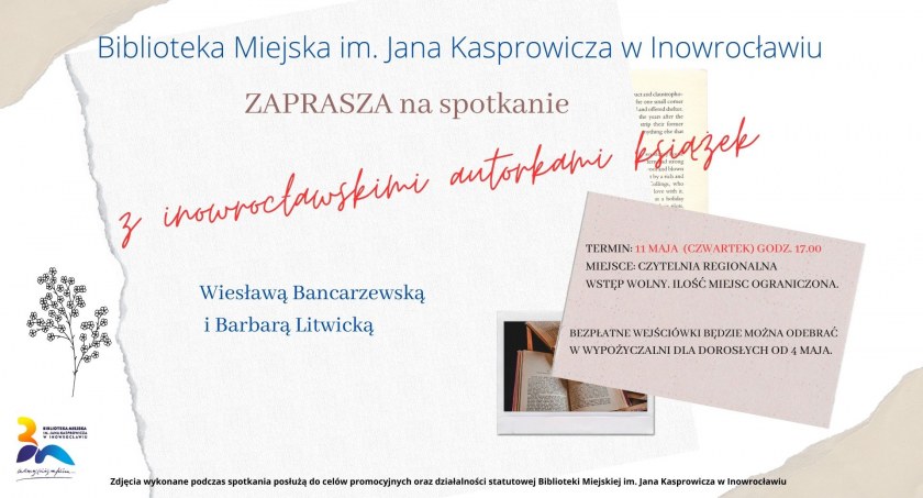 Spotkanie z inowrocławskimi autorkami książek    
