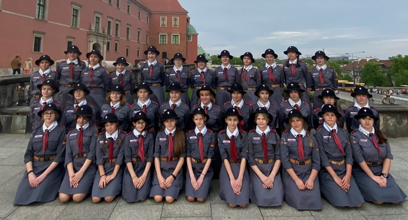 Harcerki z Inowrocławia na uroczystościach w Warszawie