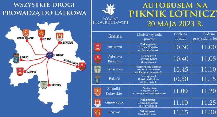 Autobusem na piknik lotniczy