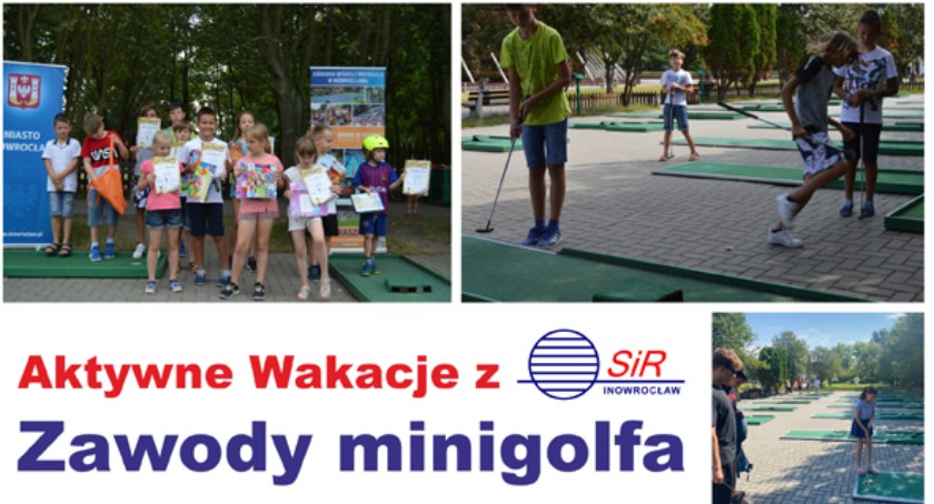 Zawody minigolfa w ramach Aktywne Wakacje z OSiR