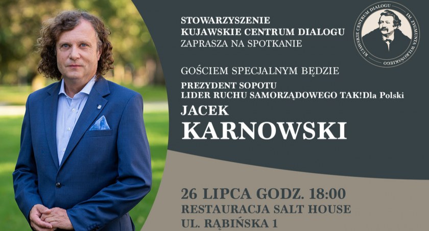 Prezydent Sopotu Jacek Karnowski w Inowrocławiu