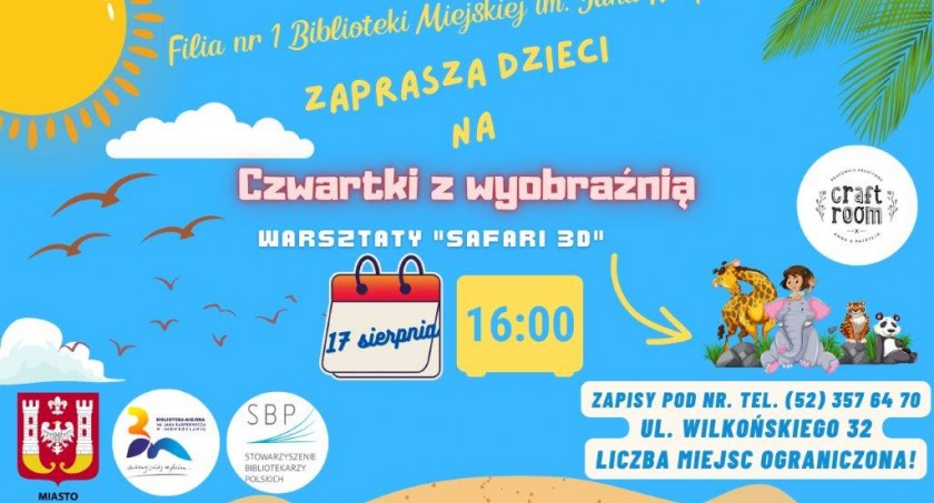 Przestrzenne safari w Filii nr 1 Biblioteki Miejskiej im. Jana Kasprowicza