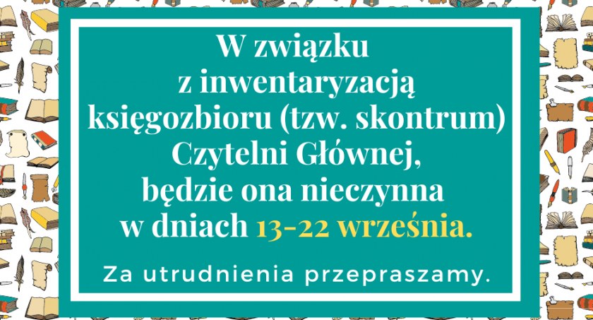 Zamykają Czytelnię Głowną