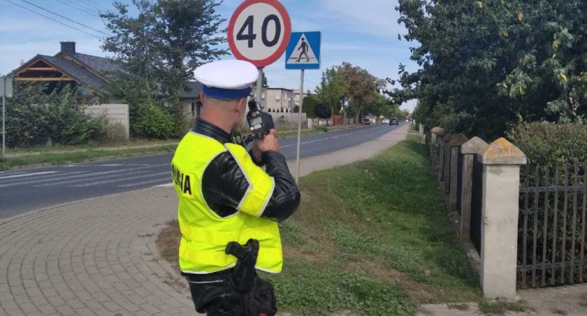 To były policyjne działania Prędkość