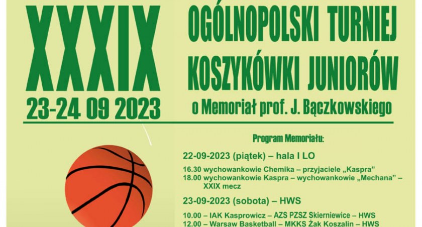 Czas na Memoriał prof. Bączkowskiego 