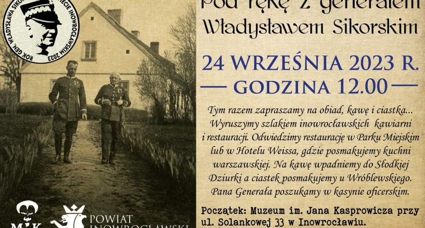 Pod rękę z generałem Władysławem Sikorskim  
