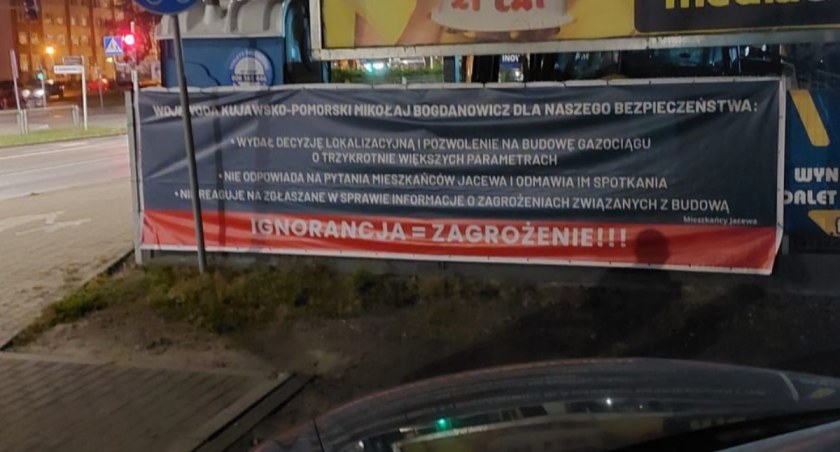 Protest mieszkańców Jacewa