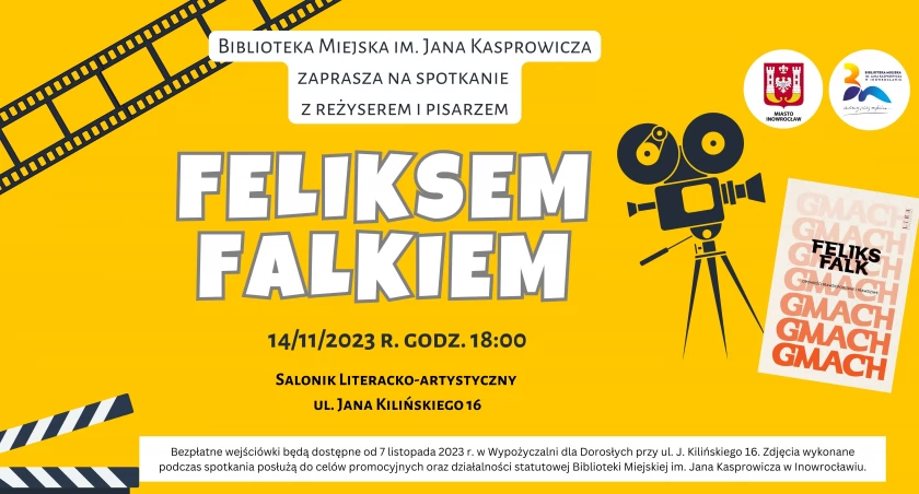 Ikona polskiego kina w bibliotece – spotkanie autorskie z Feliksem Falkiem