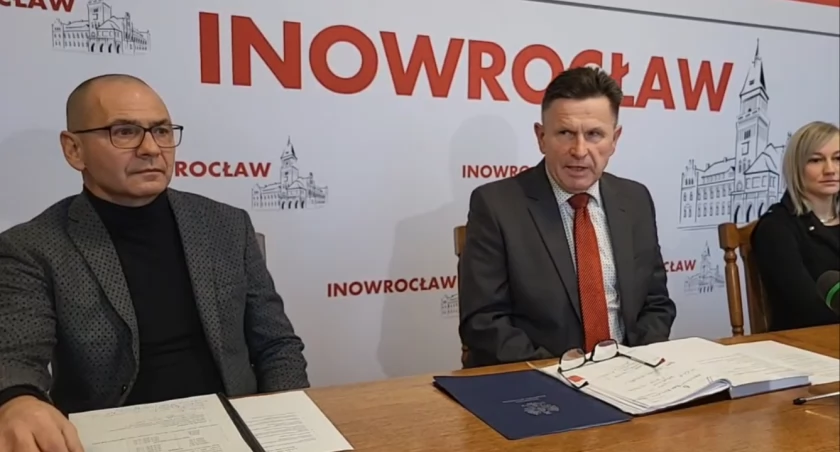 Konferencja prasowa Urzędu Miasta Inowrocławia