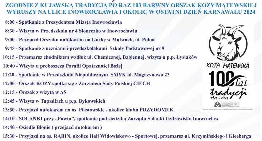 Koza pożegna karnawał