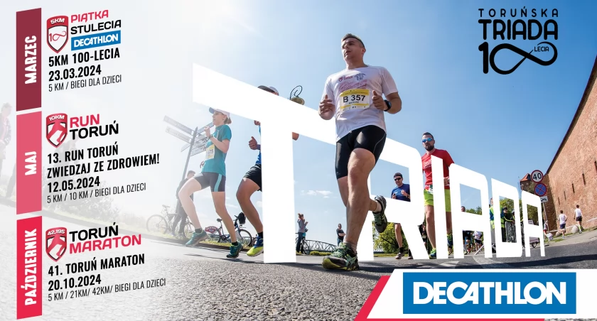 Pobiegniemy TRIADĘ 100-lecia z Decathlon!