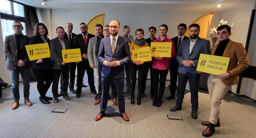 Konferencja prasowa inowrocławskiej Trzeciej Drogi