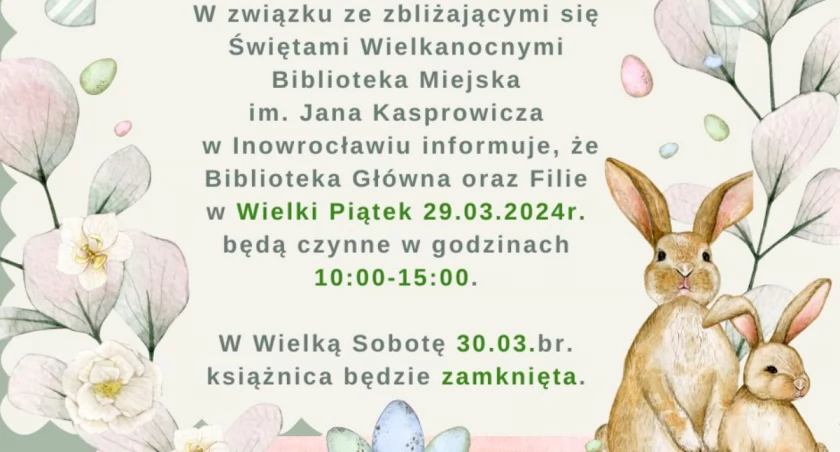 Jak będzie czynna Biblioteka Miejska?