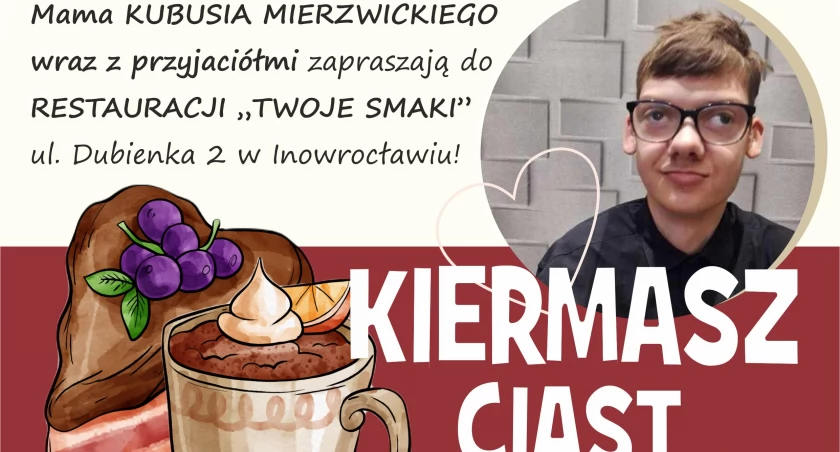 Za miesiąc kiermasz ciast dla Kuby Mierzwickiego