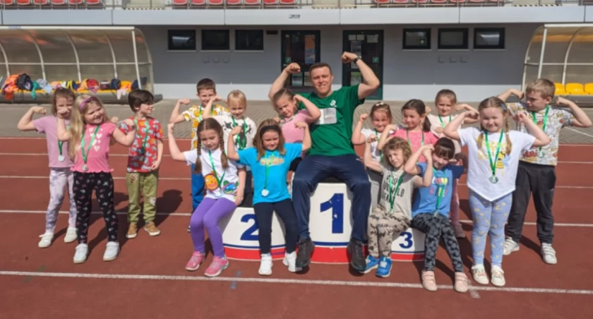 To był rajd pieszy przedszkolaków