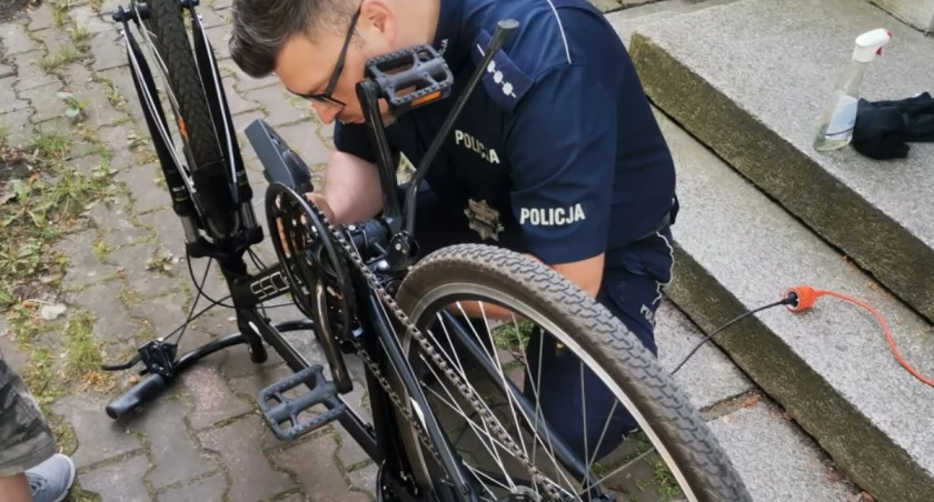 W Złotnikach Kujawskich odbyło się znakowanie rowerów