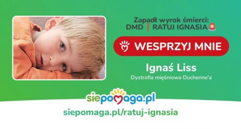 Mały wojownik z Jacewa potrzebuje niebagatelnej kwoty 16 mln zł na terapię genową w USA! 