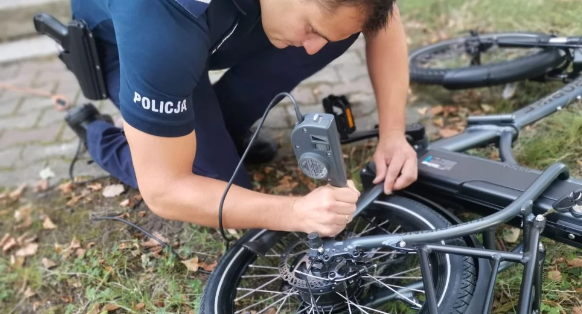Policjanci znakowali rowery