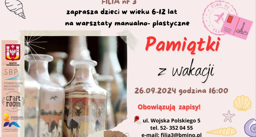 Warsztaty tworzenia pamiątek z wakacji