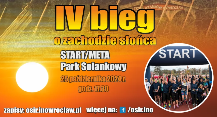 Bieg o zachodzie słońca