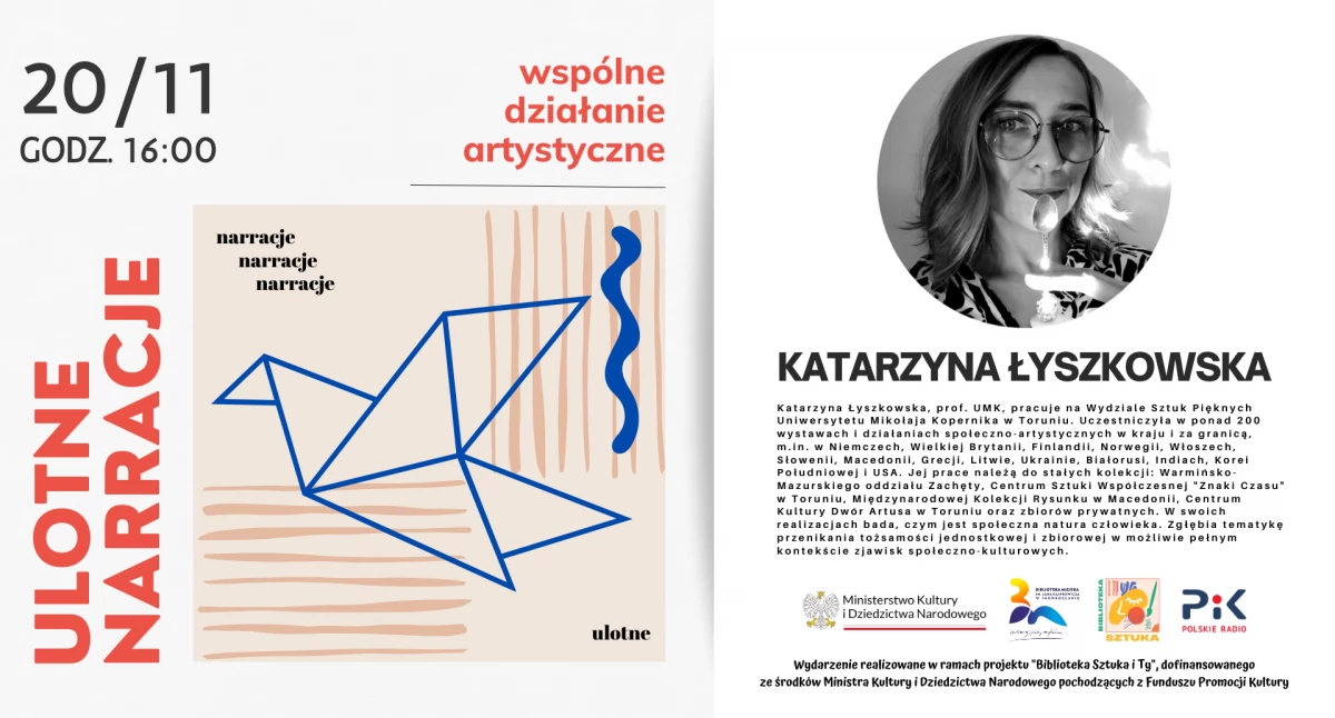Ulotne narracje – art-instalacja powstanie w bibliotece!