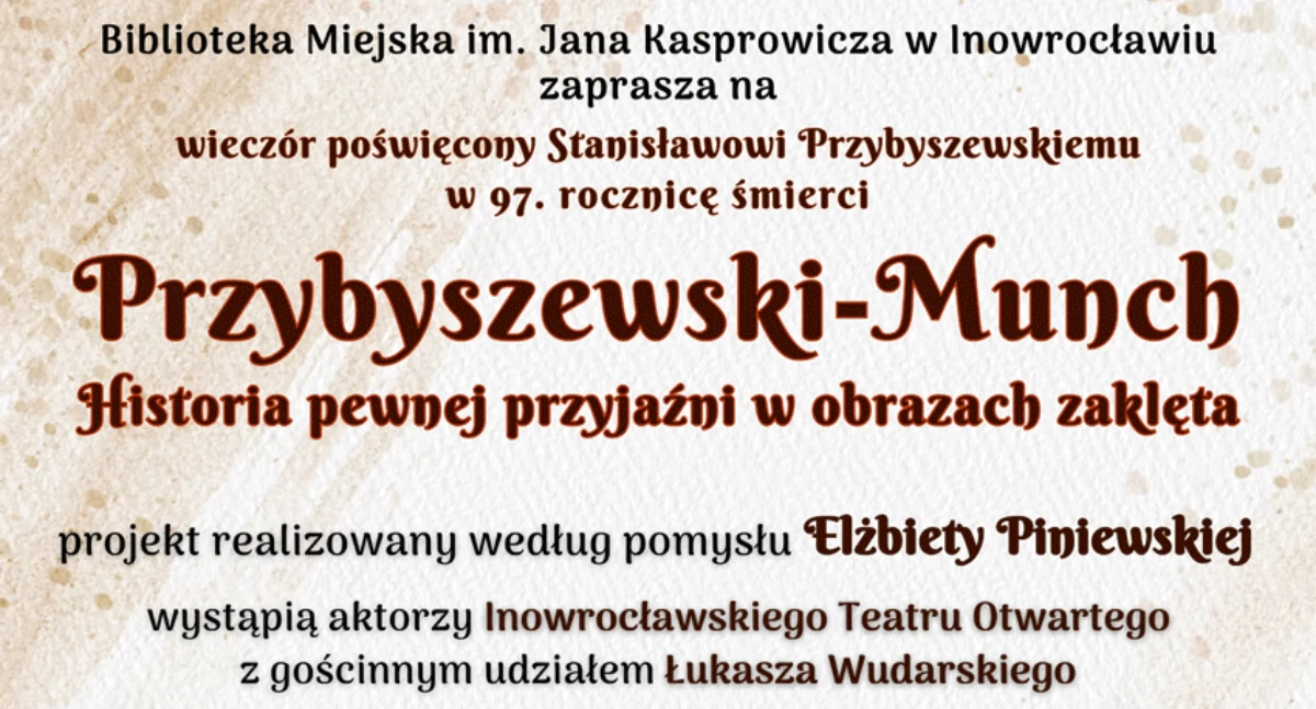 Przybyszewski i Munch w inowrocławskiej książnicy