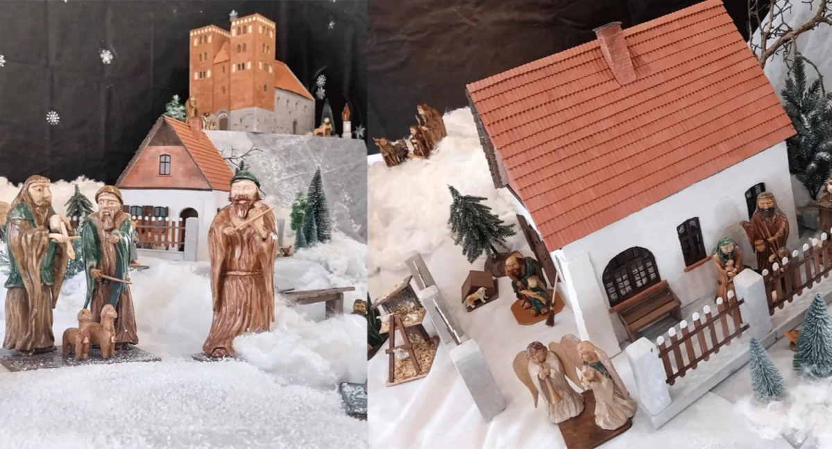 Otwarcie szopki w Szymborzu