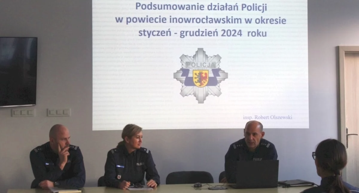 Podsumowanie roku 2024 w inowrocławskiej policji