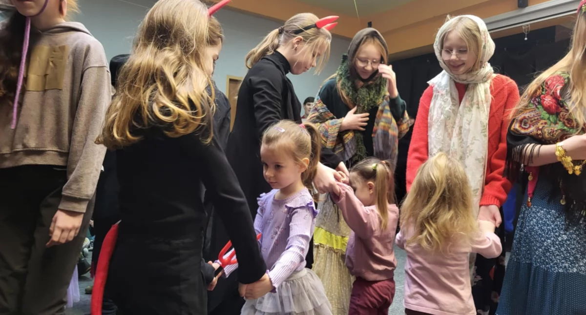 Koza  w  Przedszkolu Niepublicznym Piastuś w Inowrocławiu