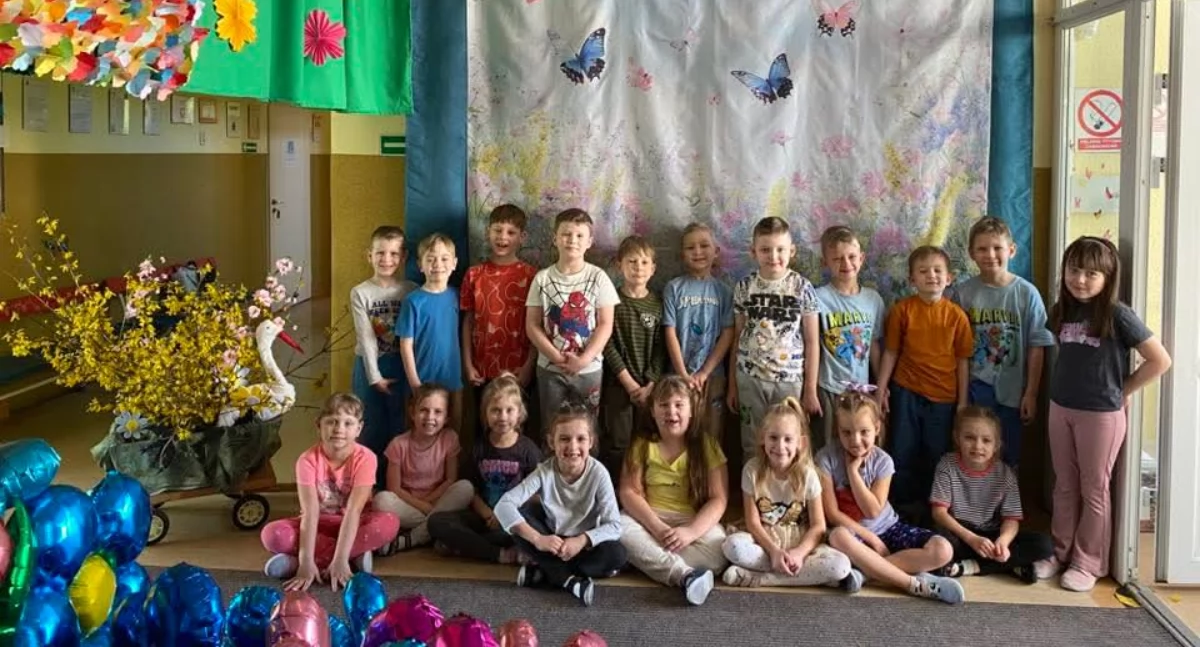 Dzień Wiosny w Przedszkolu nr 20Kujawskie dzieci