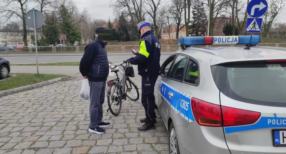Policyjne działania na drogach Bezpieczny Rowerzysta