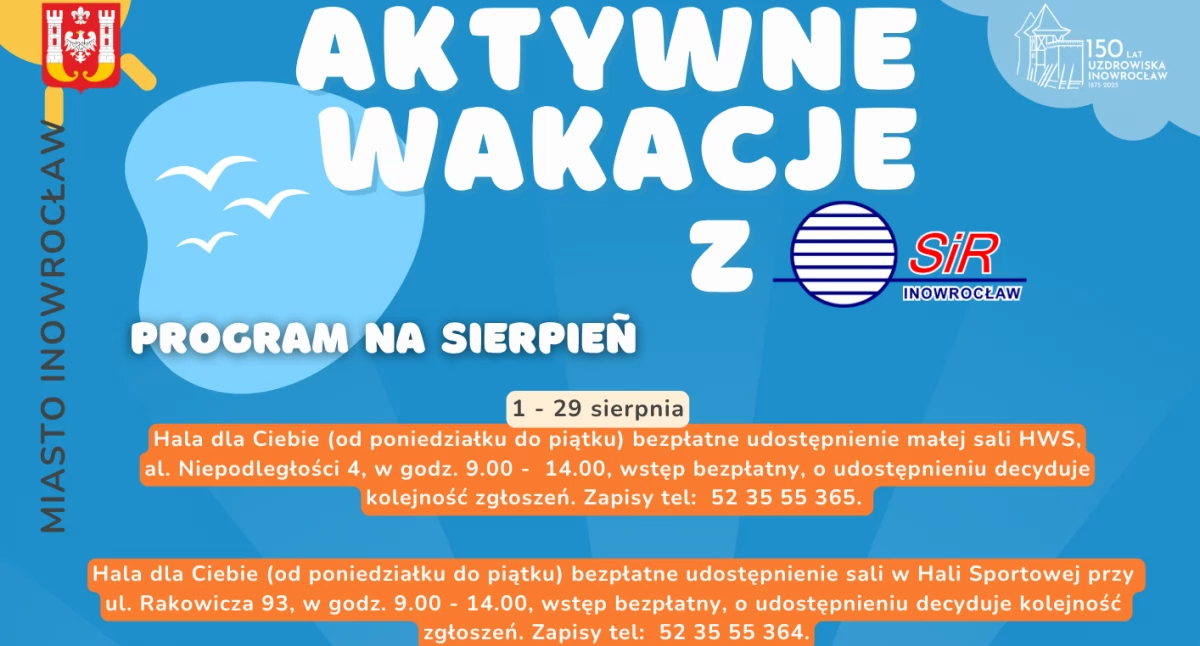 Aktywne Wakacje z OSiR w sierpniu 