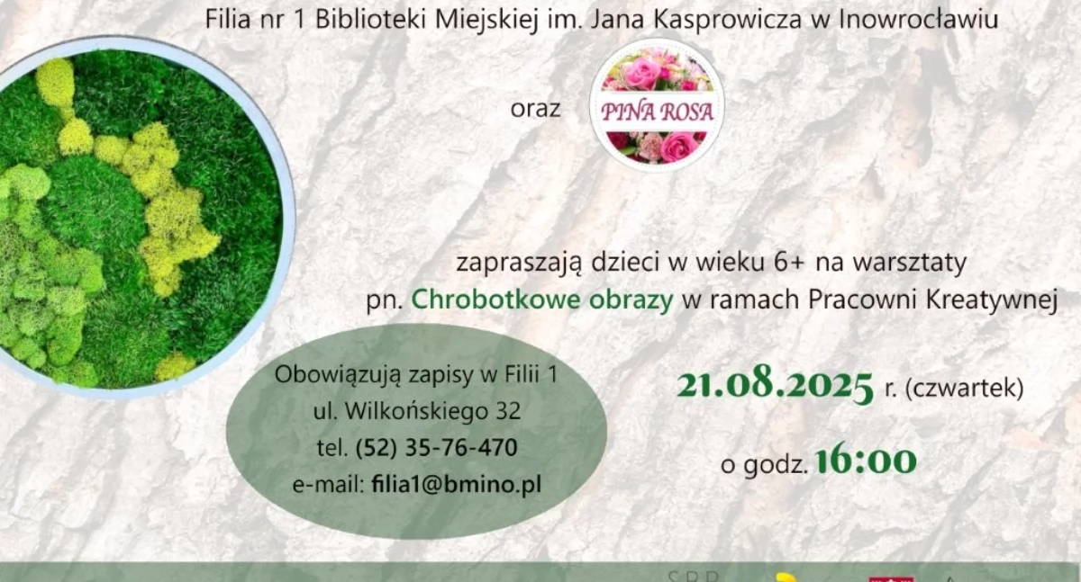 Chrobotkowe obrazy w Filii nr 1!