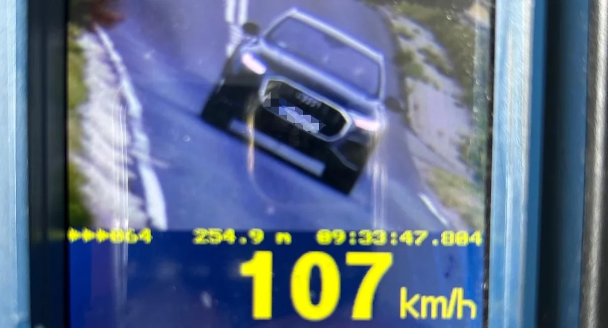 Jechał za szybko na lokalnych drogach