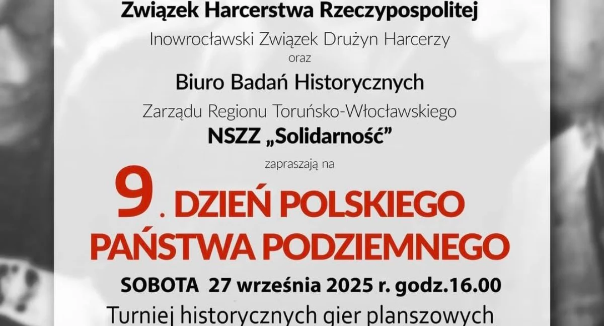 Harcerska Pamięć Żywa! Inowrocław Zaprasza na 9. Dzień Polskiego Państwa Podziemnego