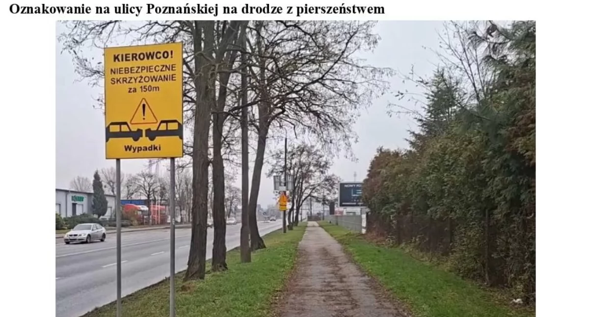 Czy na skrzyżowaniu ul. Poznańskiej i Cichej będzie bezpieczniej?