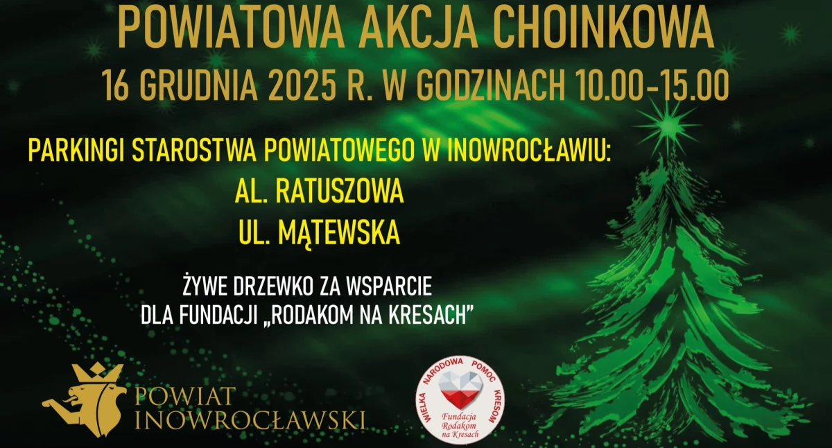 Powiatowa Magia Świąt! Odbierz Choinkę i Wesprzyj Rodaków na Kresach!