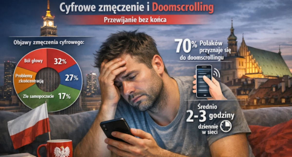Cyfrowe zmęczenie i doomscrolling: jak dać mózgowi odpocząć od negatywnych informacji