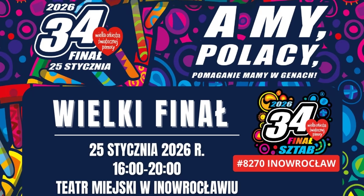 Finał WOŚP w Inowrocławiu: Koncerty, licytacje i tradycyjne Światełko do Nieba