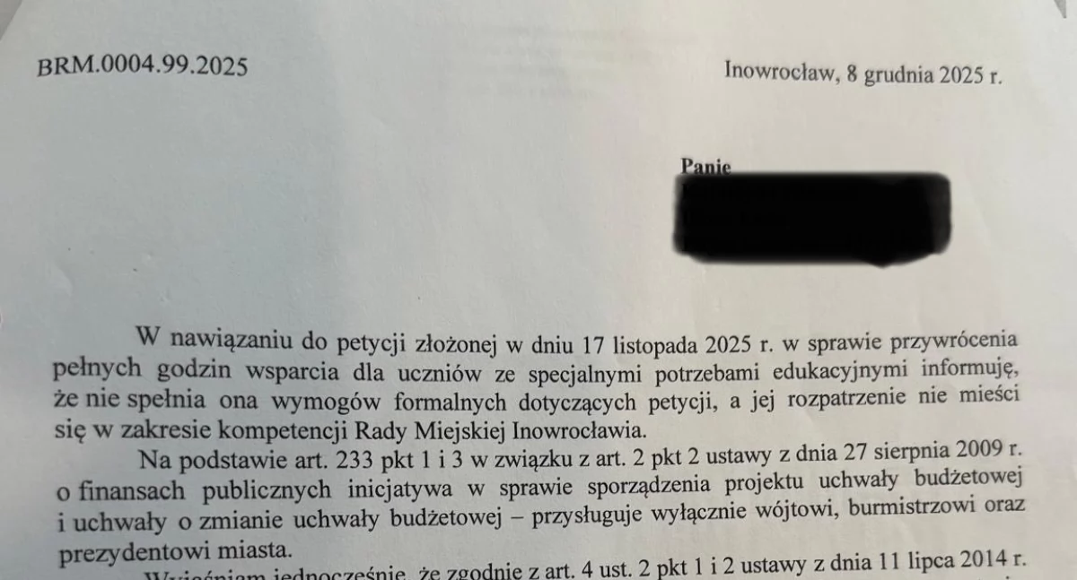 Zawiadomienie do prokuratury po kontroli radnych w Urzędzie Miasta Inowrocławia