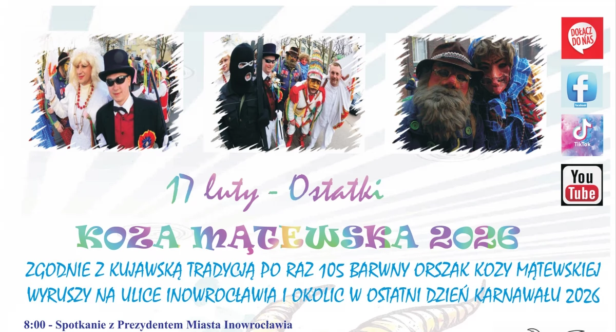 17 lutego Koza Mątewska  kończymy tegoroczny karnawał!